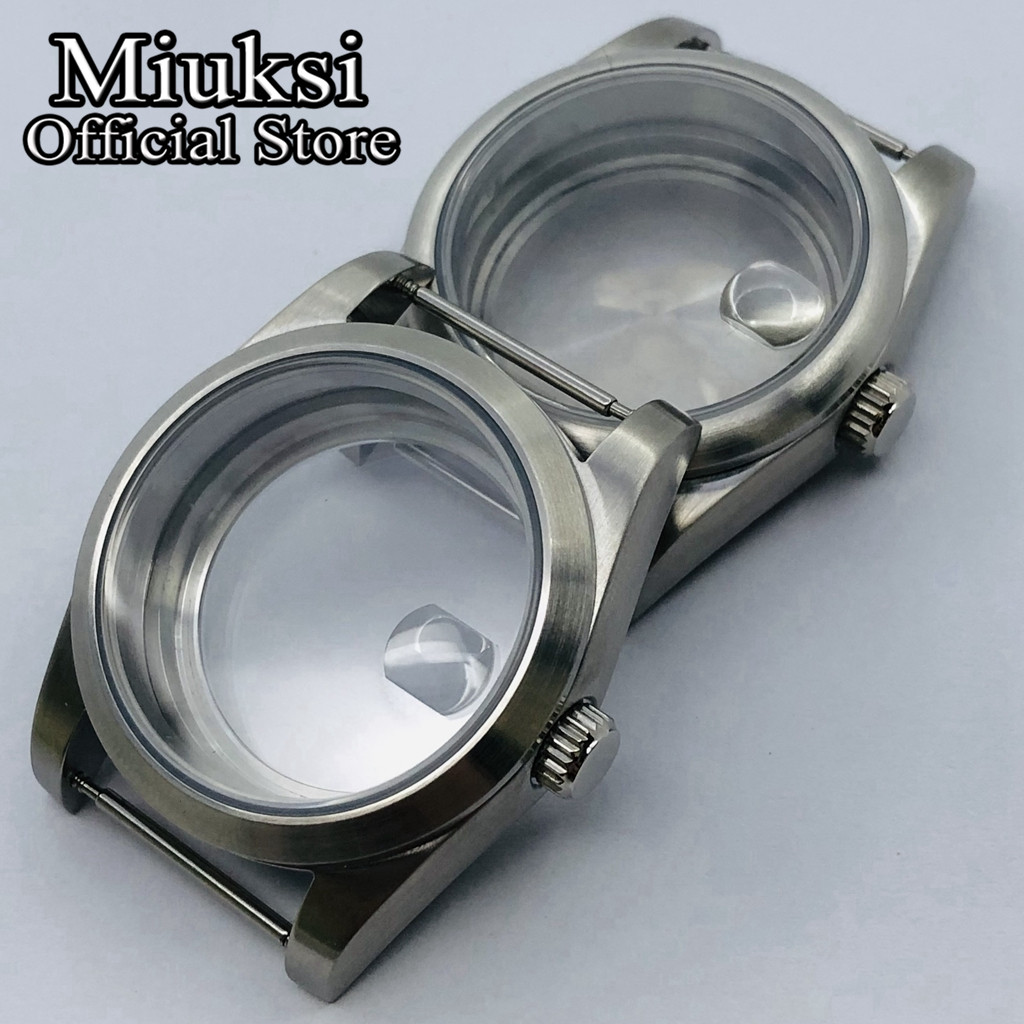 Bronze Case Watch - Miuksi 36ミリメートル/40ミリメートルブラシケースを見てケースサファイアガラスフィットNH35 NH36 NH34 ETA2824 2836