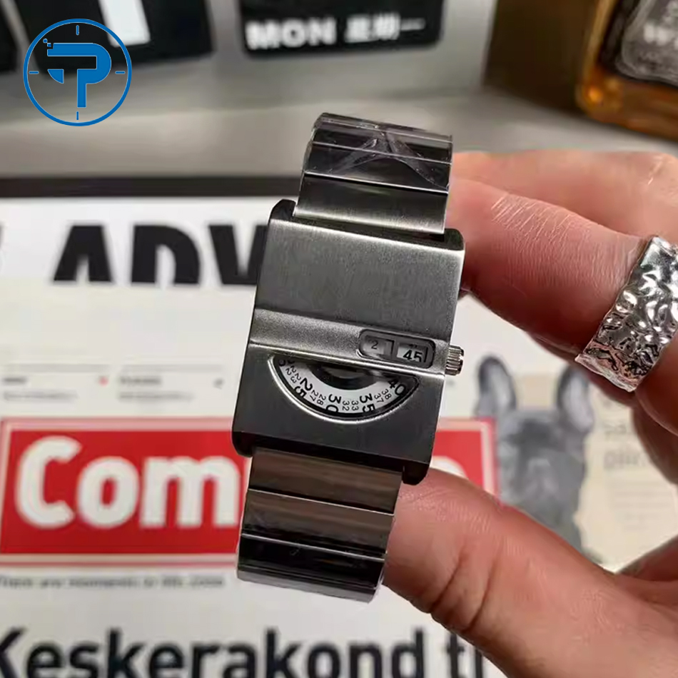 Luxury Watch Life - メンズブレスレットウォッチスクエアウォッチステンレススチールブレスレットゴールド新しいトレンディな男性用時計ファッショナブルなクォーツ時計