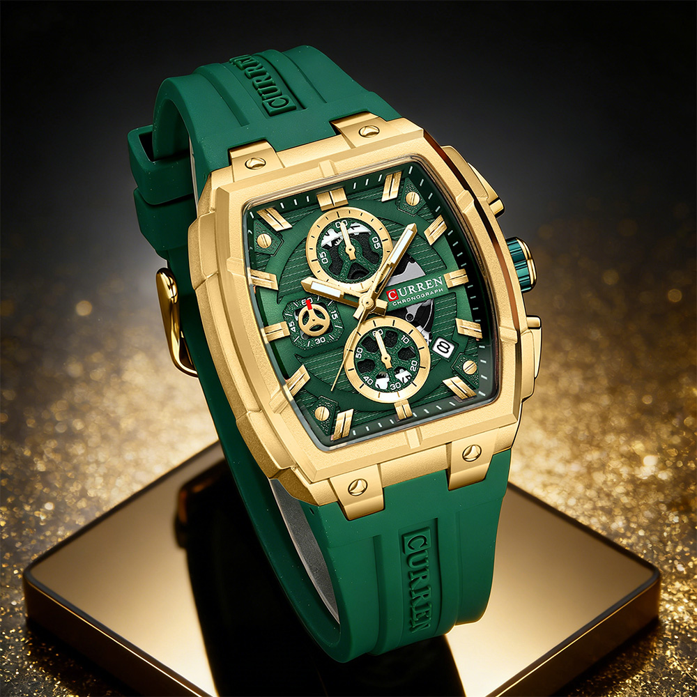 Luxury Watch Life - CURREN 高級ヴィンテージ腕時計 メンズ スポーツ クロノグラフ クォーツ腕時計