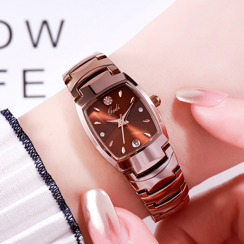 Luxury Watch Index - 女性ライト高級ブランド腕時計カジュアルダイヤモンド象嵌カレンダースチールブレスレット防水レディースファッションクォーツ時計腕時計ギフト