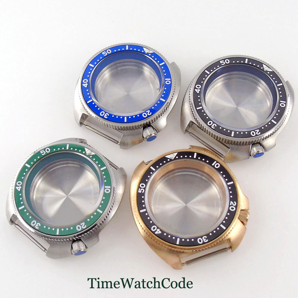 Bronze Case Watch - 男性用防水サファイア時計ケース,316l,44mm, 200m,nh35,nh36,eta2824,pt5000,skx 6105