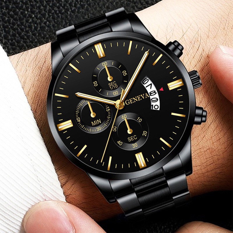 高級ステンレス鋼メンズカレンダークォーツ時計ファッションメン - Luxury Watch Life のレビューと価格