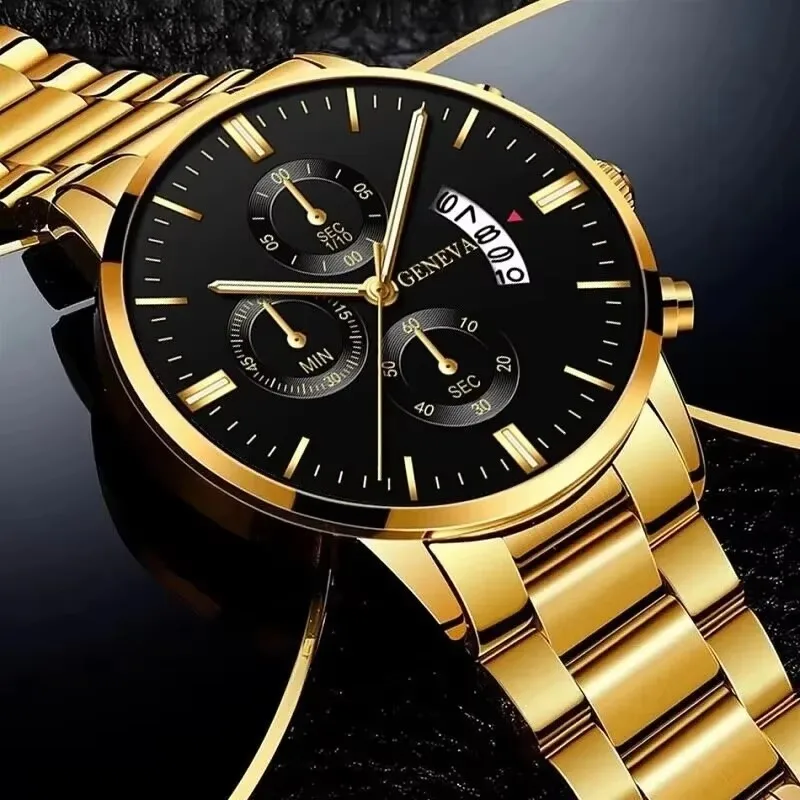 高級ステンレス鋼メンズカレンダークォーツ時計ファッションメン - Luxury Watch Life のレビューと価格