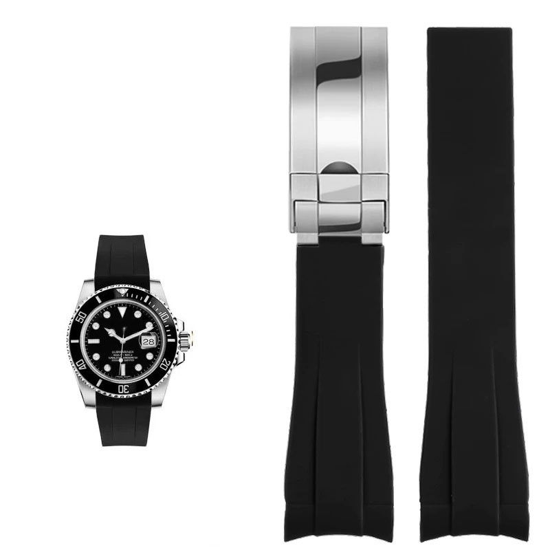 ロレックス 20 ミリメートルシリコン時計アクセサリーオリジ - Luxury Watch Green Dial のレビューと価格