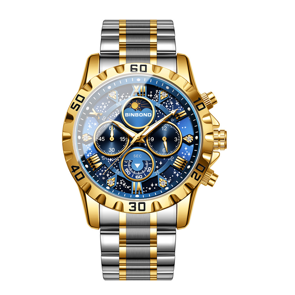 2026年 メンズ腕時計 ライトラグジュアリー ビジネス ス - Moonphase Complication Watch のレビューと価格