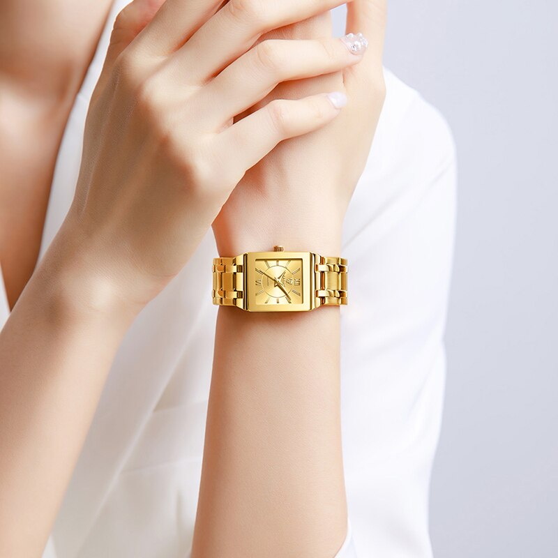 LiEBIG 高級ゴールデンクォーツ腕時計女性ガール男性ファ - Luxury Watch Life のレビューと価格