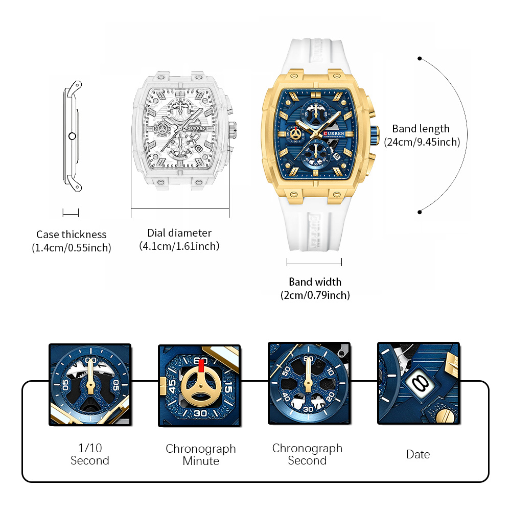 CURREN 高級ヴィンテージ腕時計 メンズ スポーツ クロ - Luxury Watch Life のレビューと価格