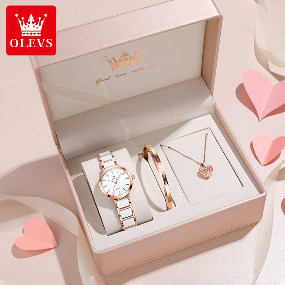OLEVSレディース腕時計5877高級エレガントクォーツ腕時 - Luxury Watch In Usa のレビューと価格
