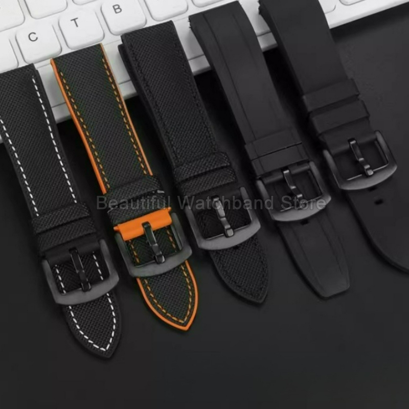 メンズフッ素ゴムシリコン時計ストラップフラットインターフェー - Citizen Watch Promaster のレビューと価格