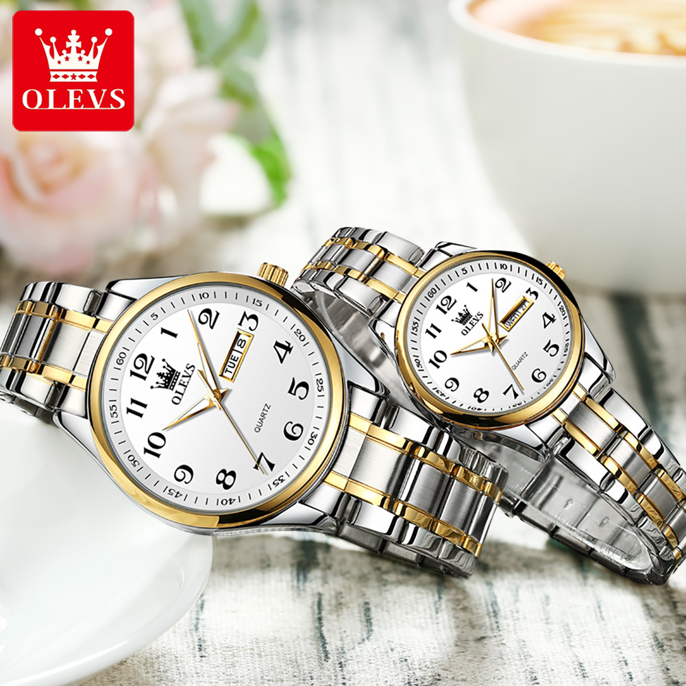 OLEVS 新ファッションカップル腕時計男性女性の高級ステン - Luxury Watch Life のレビューと価格
