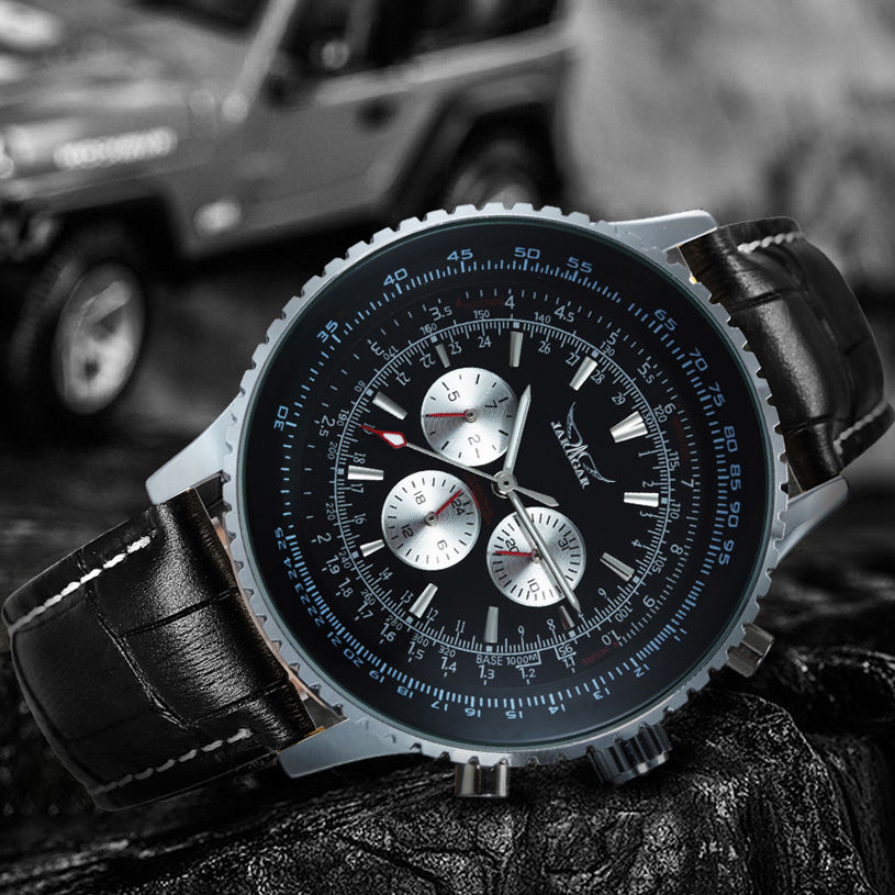 JARAGAR パイロット自動腕時計男性用ミリタリー多機能サ - Luxury Watch In Usa のレビューと価格
