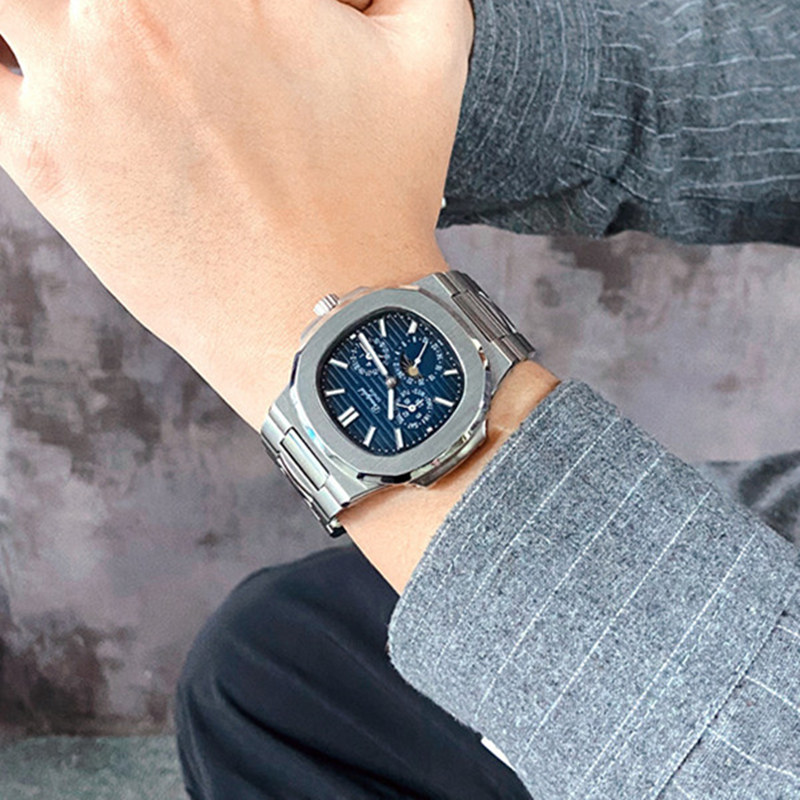スイス リニファ 多機能自動巻き時計男性用高級ブランド機械式 - Moonphase Complication Watch のレビューと価格