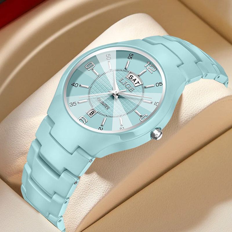 LIGE 高級エレガントなクォーツ女性腕時計ファッションセラ - Luxury Watch In Usa のレビューと価格