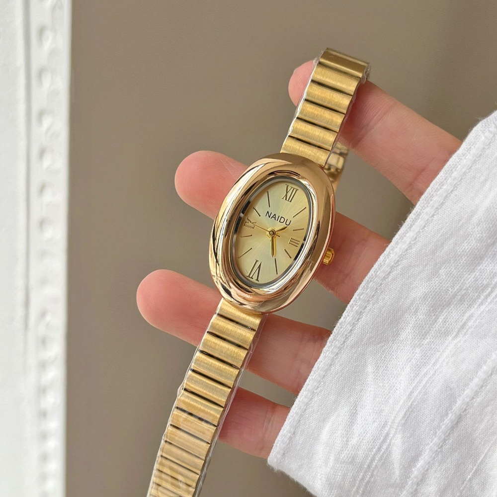 高級ブランドゴールドオーバル女性クォーツ時計ファッションカジ - Luxury Watch Index のレビューと価格