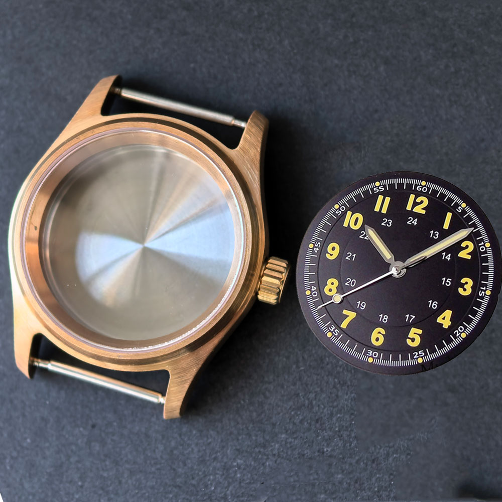 ヴィンテージ36mm本物のCusn8ブロンズパイロットウォッ - Bronze Case Watch のレビューと価格