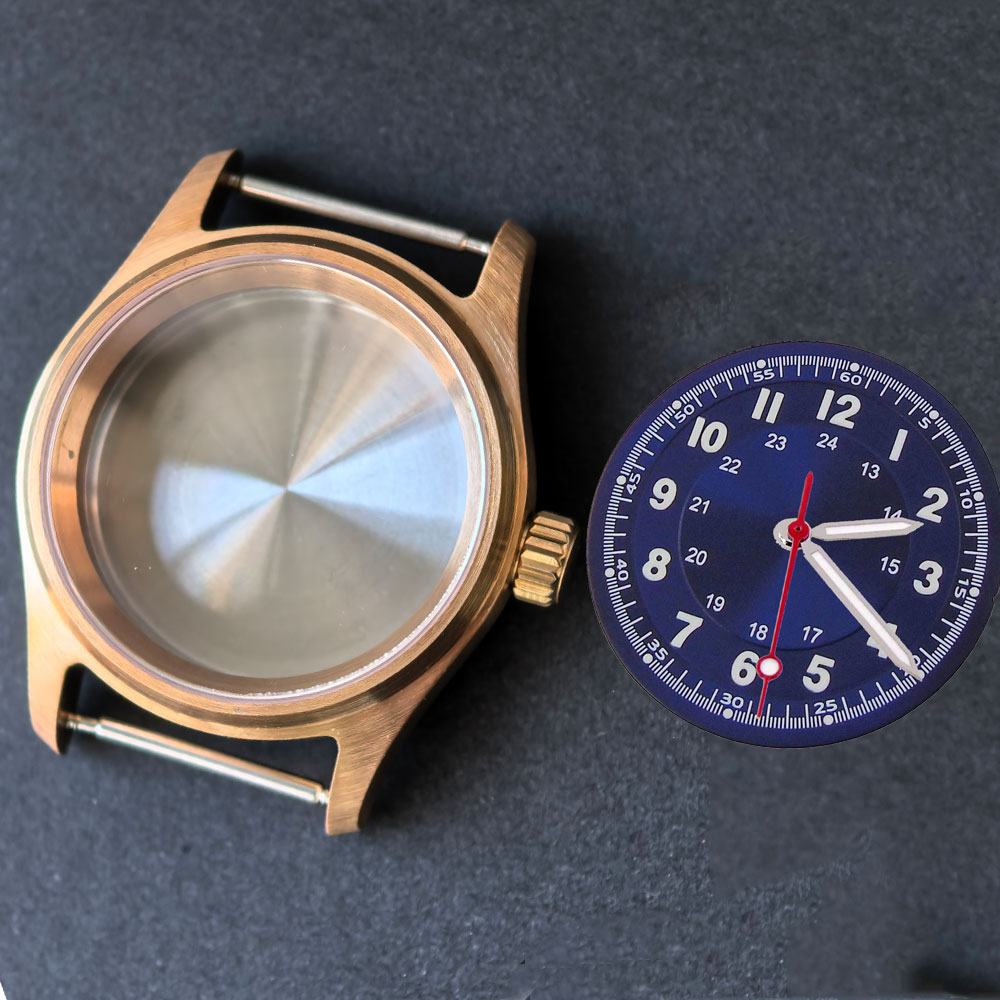 ヴィンテージ36mm本物のCusn8ブロンズパイロットウォッ - Bronze Case Watch のレビューと価格
