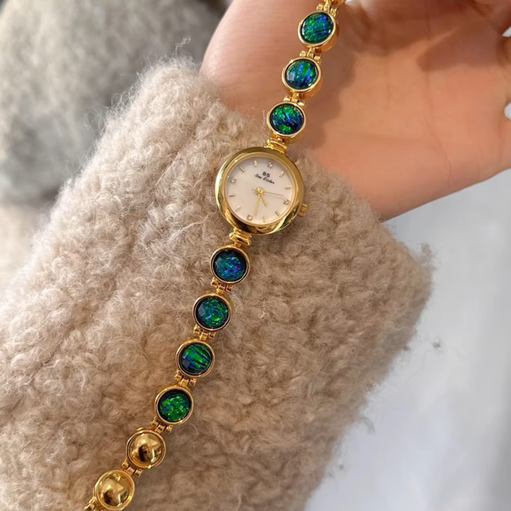 高級女性の腕時計グリーンヒスイブレスレットスモールダイヤルエ - Luxury Watch Green Dial のレビューと価格