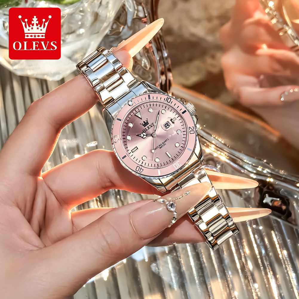 OLEVS 高級クォーツ女性用腕時計スチールストラップ防水発 - Luxury Watch Index のレビューと価格
