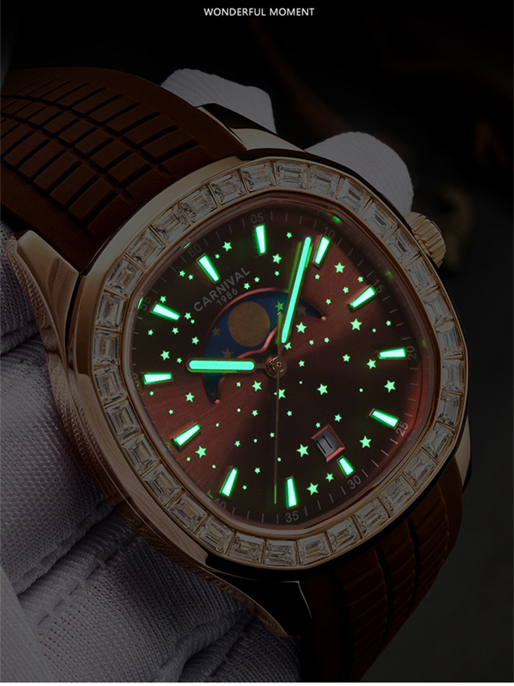 スイス ロンダ クォーツ カーニバル ウォッチ メンズ サフ - Moonphase Complication Watch のレビューと価格