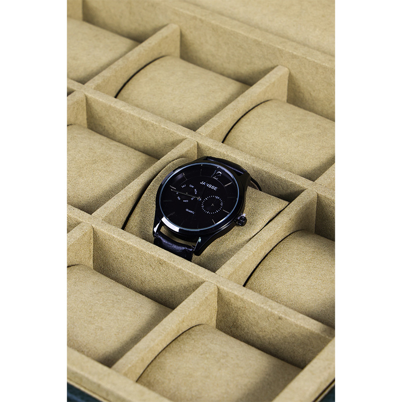 OEM ODM 高級15スロットグリーンPUレザー腕時計ディ - Luxury Watch Green のレビューと価格
