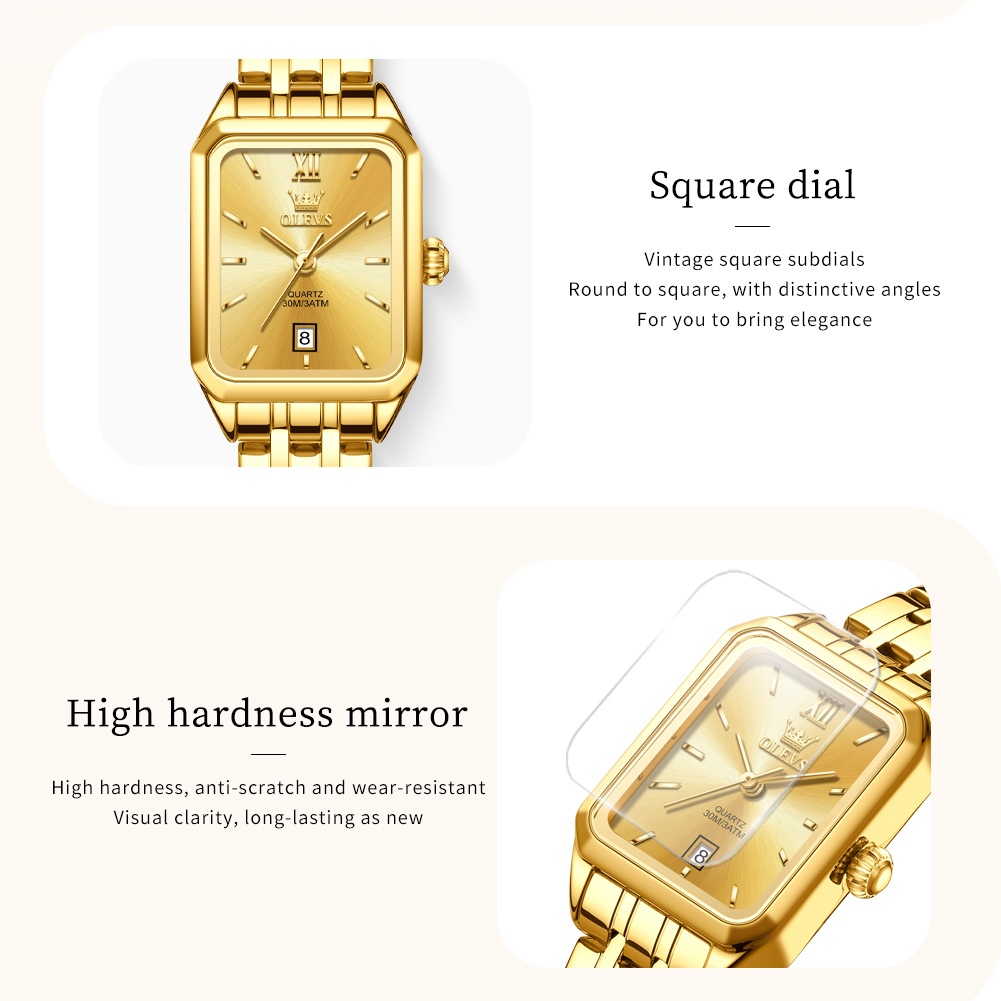 OLEVS 高級トップブランドの女性の腕時計防水エレガントな - Luxury Watch Green のレビューと価格