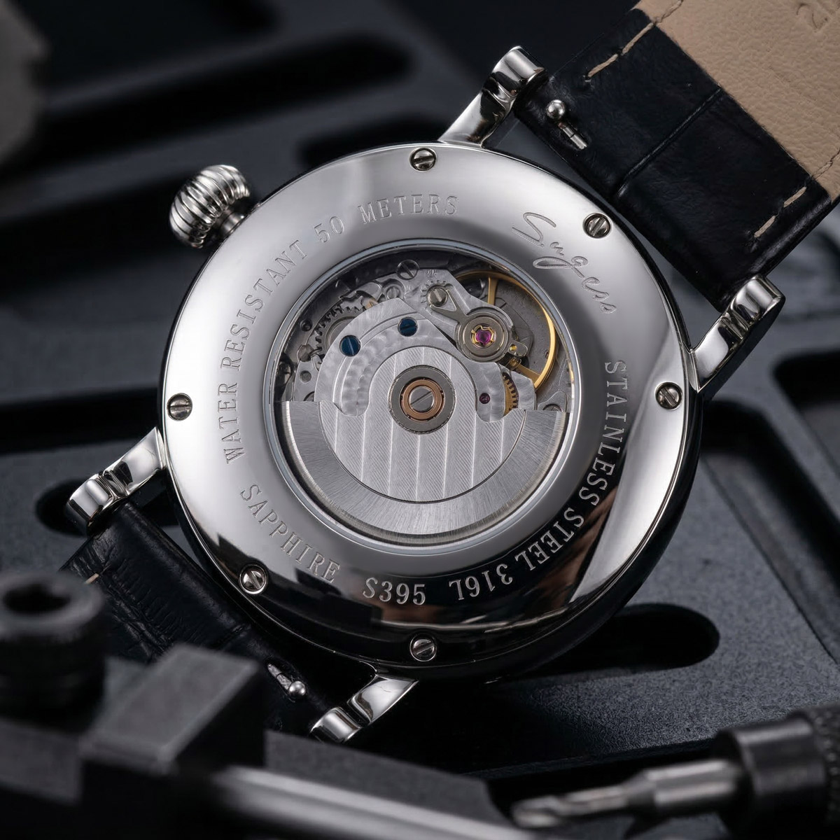 Sugess 腕時計男性用自動機械式時計ムーンフェイズ天津  - Moonphase Complication Watch のレビューと価格