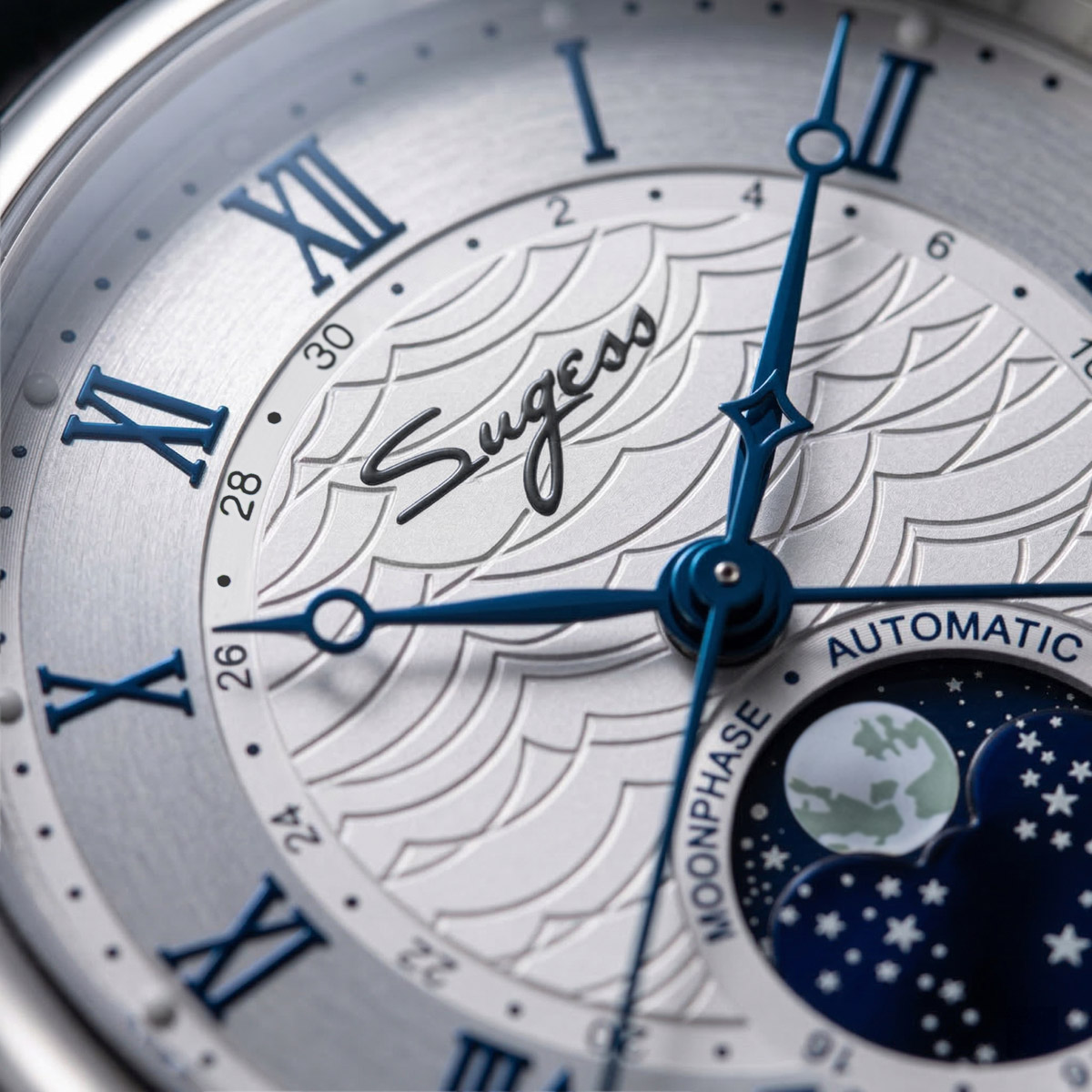 Sugess 腕時計男性用自動機械式時計ムーンフェイズ天津  - Moonphase Complication Watch のレビューと価格