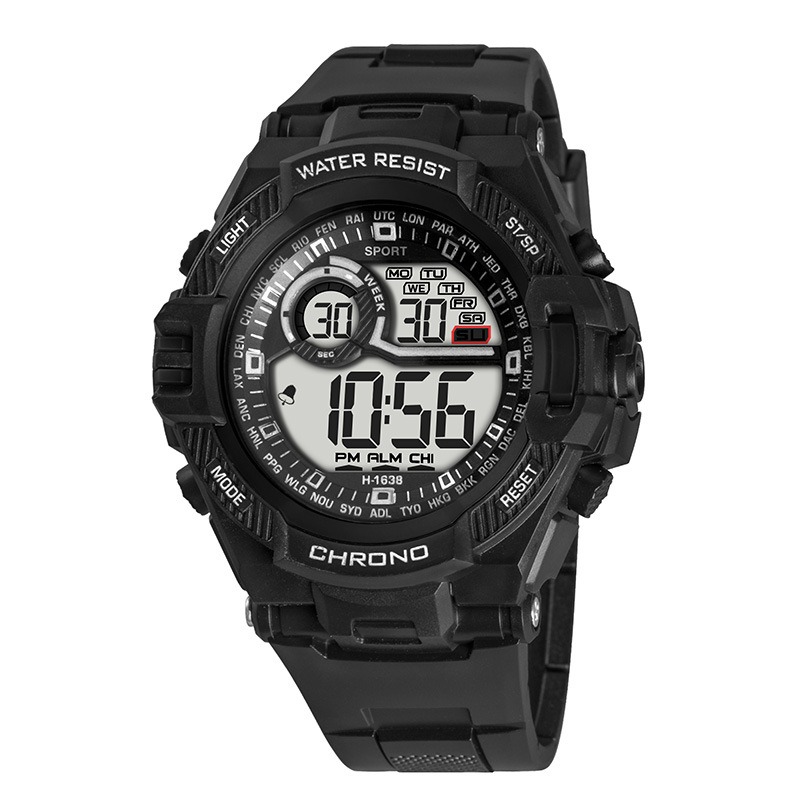 防水スポーツウォッチ、男性用高級電子時計、LEDアラームクロ - Luxury Watch Life のレビューと価格