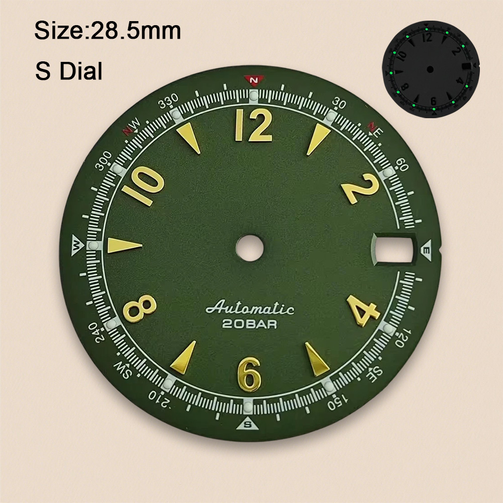 NH35 NH36ムーブメント対応 NH35ダイヤル Sロゴ - Bronze Case Watch のレビューと価格