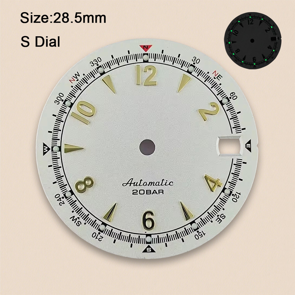 NH35 NH36ムーブメント対応 NH35ダイヤル Sロゴ - Bronze Case Watch のレビューと価格