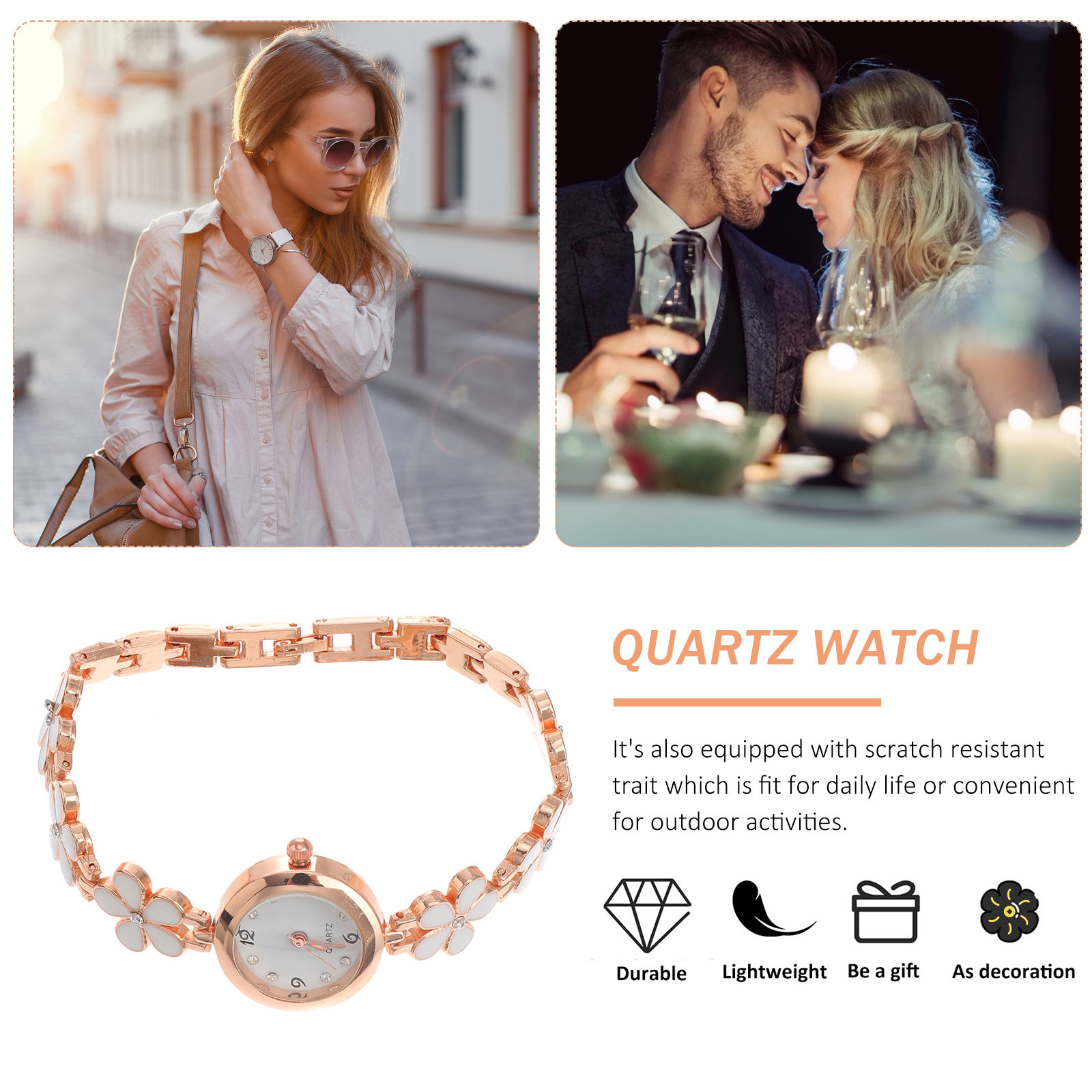 エレガントなクリスタルクォーツブレスレットウォッチ（女性用） - Luxury Watch In Usa のレビューと価格