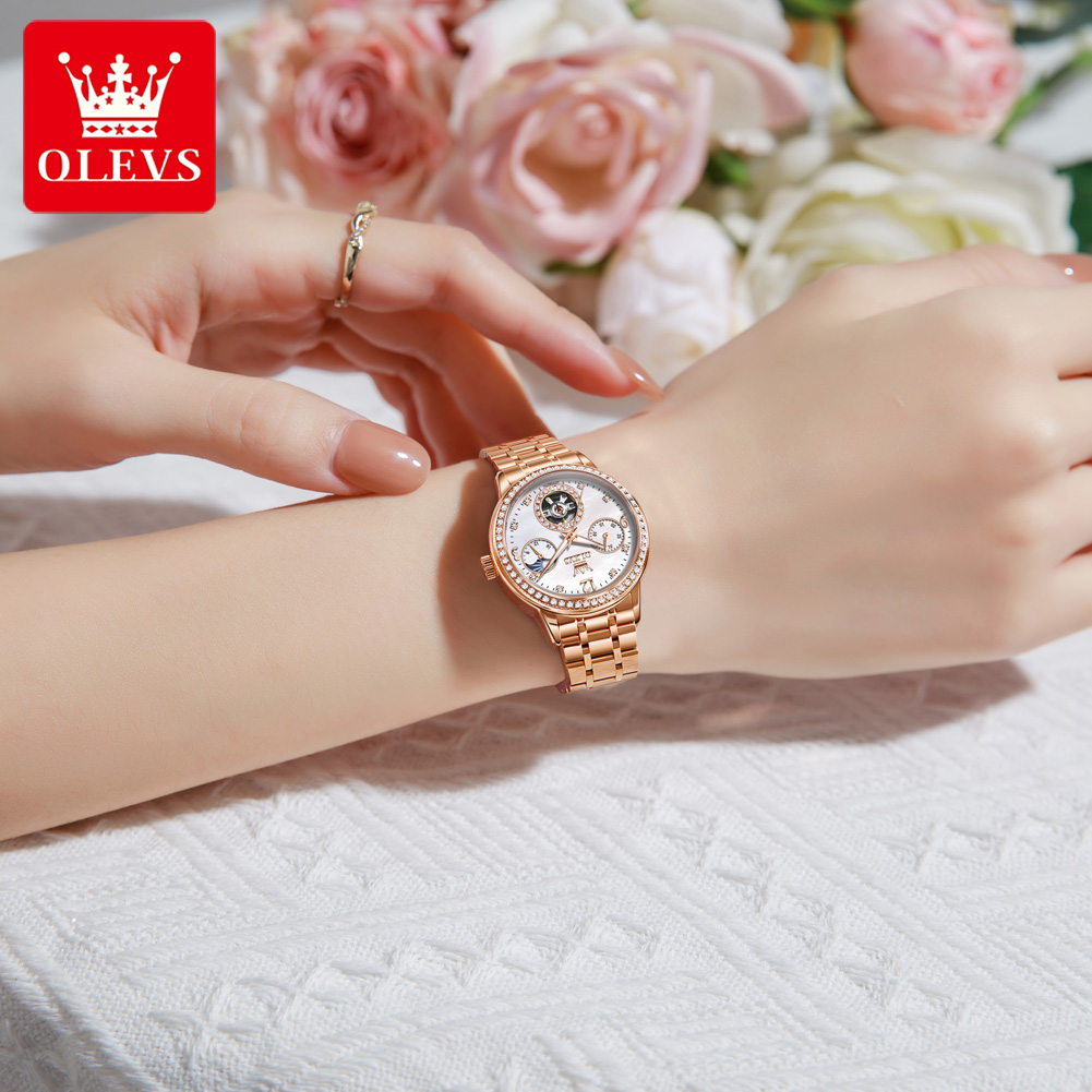 OLEVS 女性用腕時計トップブランドの高級ファッションファ - Luxury Watch In Usa のレビューと価格