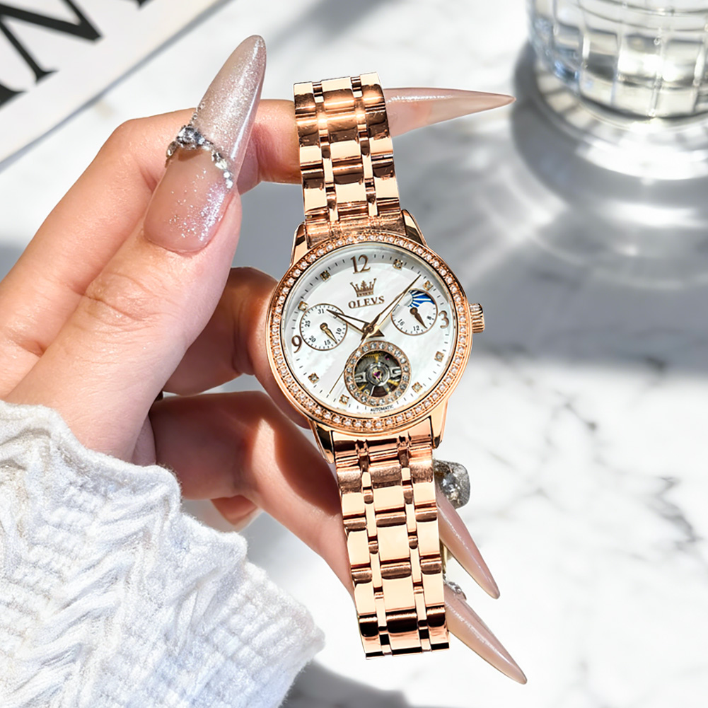 OLEVS 女性用腕時計トップブランドの高級ファッションファ - Luxury Watch In Usa のレビューと価格