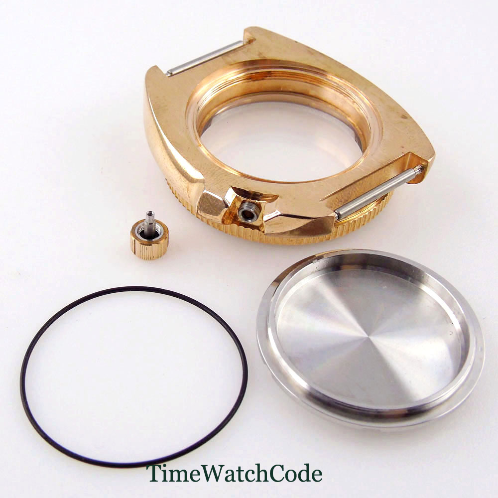 男性用防水サファイア時計ケース,316l,44mm, 200 - Bronze Case Watch のレビューと価格