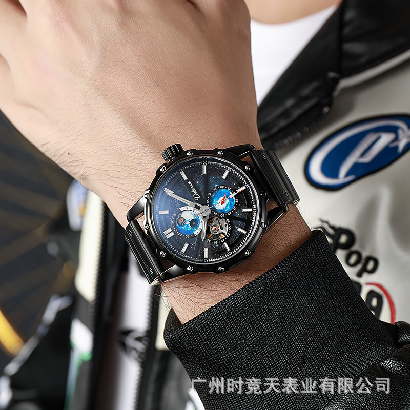 ステンレススチール ギャラクシー ムーンフェイズシリーズ ト - Moonphase Complication Watch のレビューと価格