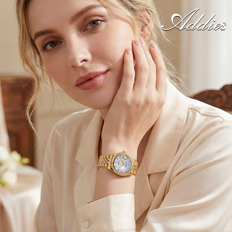 ADDIES 585 クォーツ女性用腕時計サファイアガラス  - Luxury Watch In Usa のレビューと価格