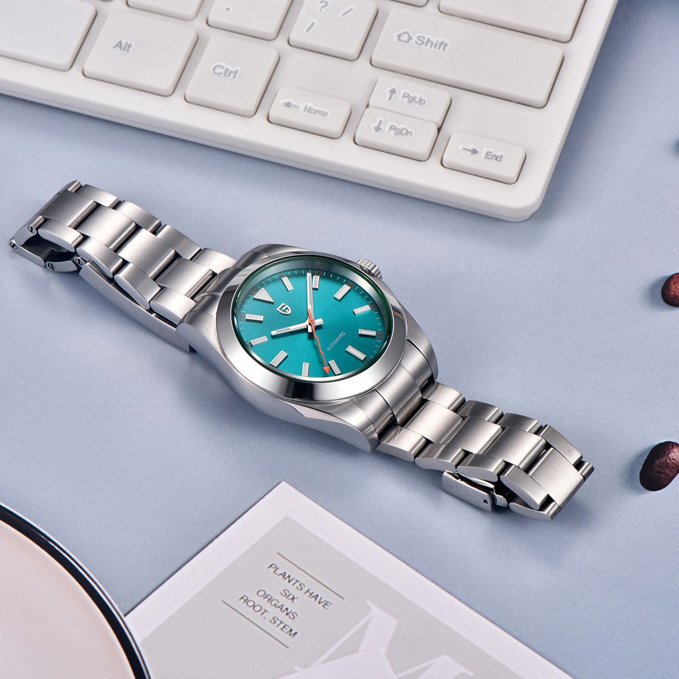 パガーニデザイングリーンガラスメンズ機械式時計高級 AR サ - Luxury Watch Green Dial のレビューと価格