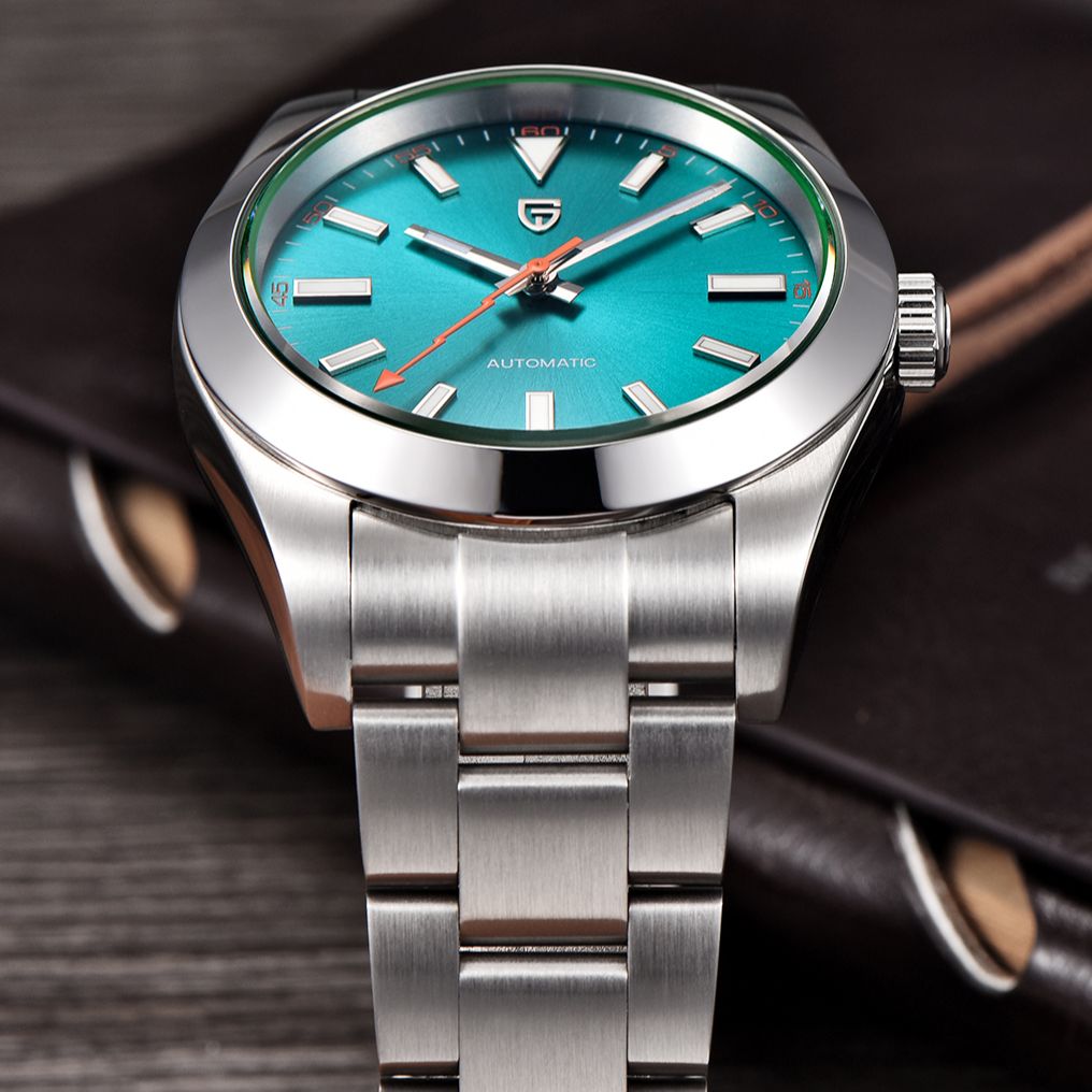 パガーニデザイングリーンガラスメンズ機械式時計高級 AR サ - Luxury Watch Green Dial のレビューと価格
